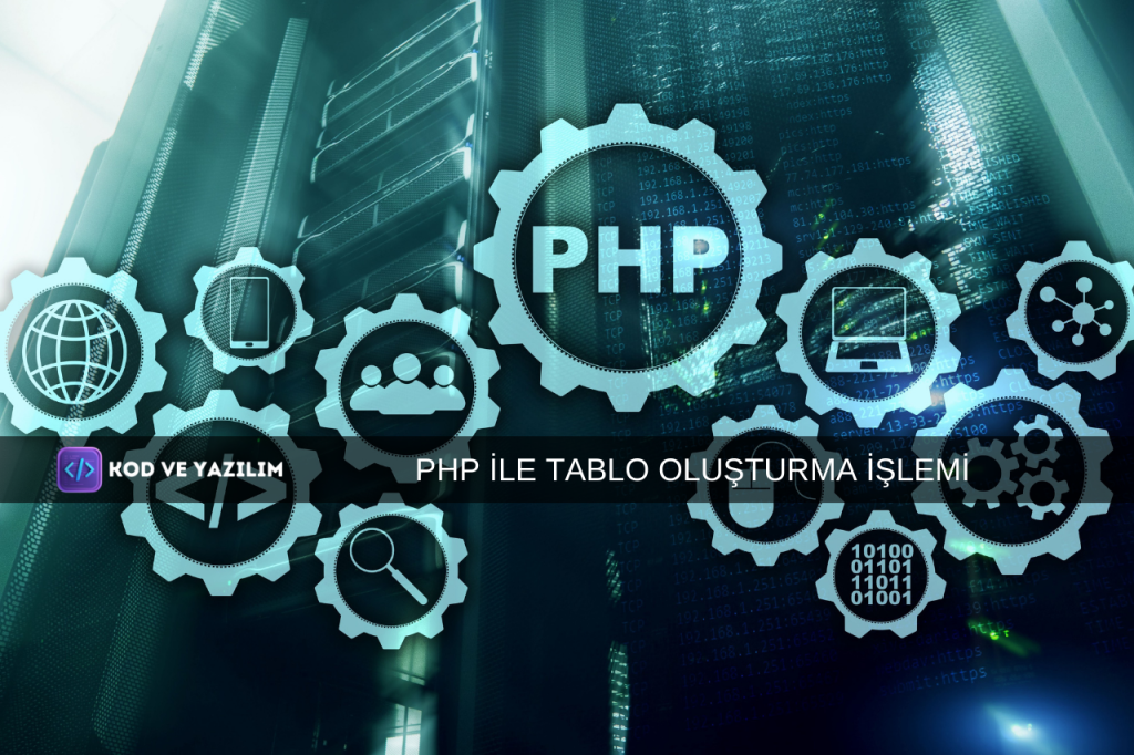 PHP İLE TABLO OLUŞTURMA İŞLEMİ