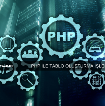 PHP İLE TABLO OLUŞTURMA İŞLEMİ