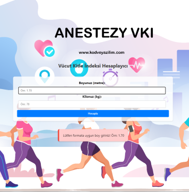 vücut kitle indeks hesaplama yazılımı