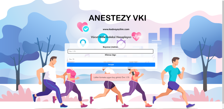 vücut kitle indeks hesaplama yazılımı